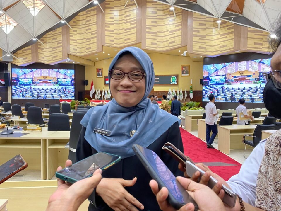 Teks: Sekretaris Daerah Provinsi Kalimantan Timur (Sekdaprov Kaltim) Sri Wahyuni.