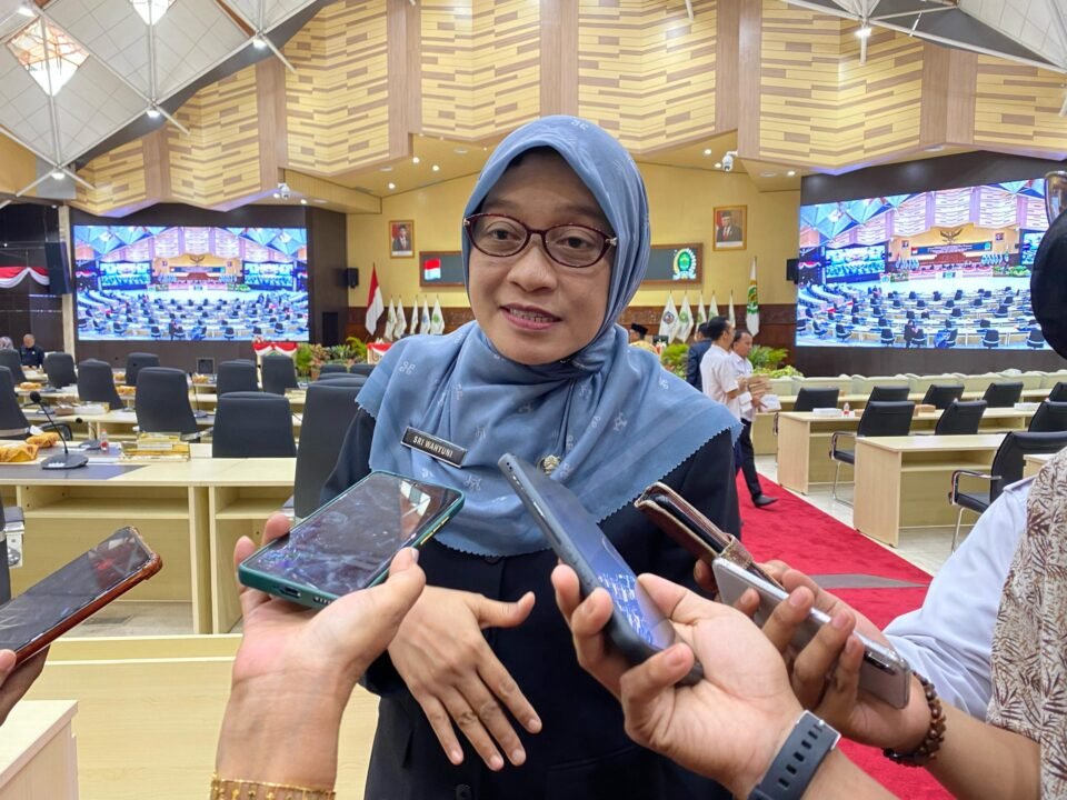 Teks: Sekretaris Daerah Provinsi Kalimantan Timur (Sekdaprov Kaltim) Sri Wahyuni.