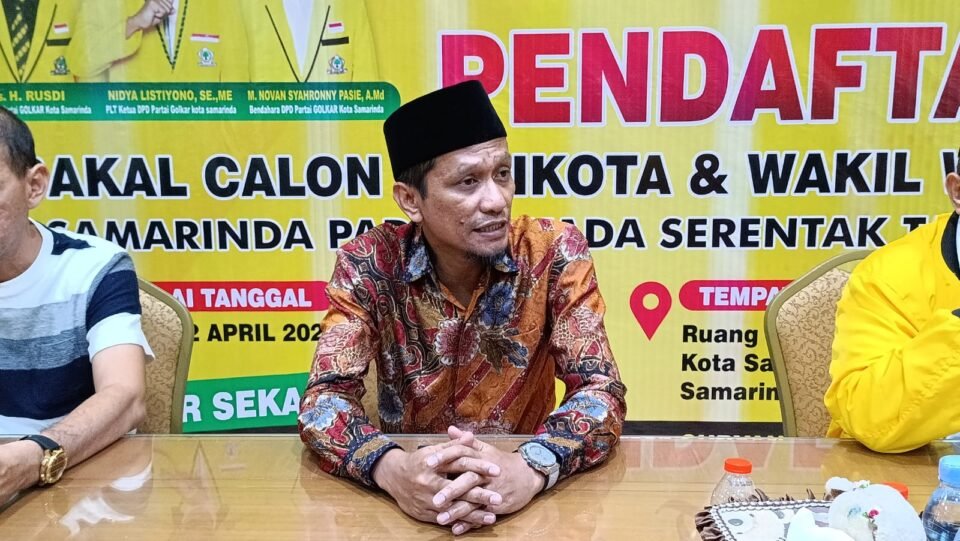 Teks: Plt DPD Partai Golkar Kota Samarinda, Nidya Listiyono.