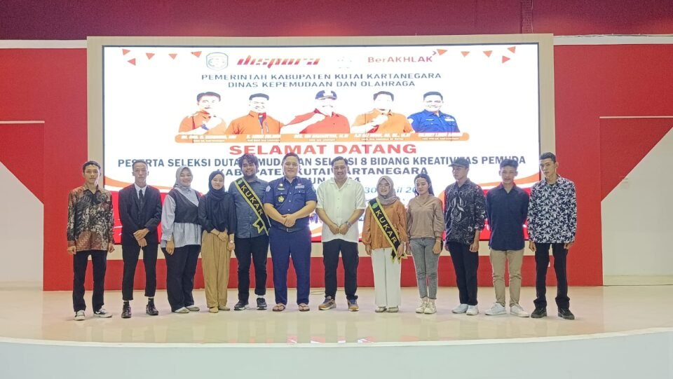 Teks: Seleksi Duta Pemuda dan Seleksi 8 Bidang Kreativitas Pemuda Tahun 2024.
