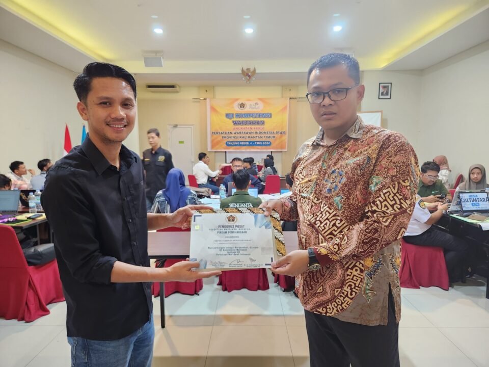 Teks: Ketua Persatuan Wartawan Indonesia Kalimantan Timur (PWI Kaltim), Abdurrahman Amin.